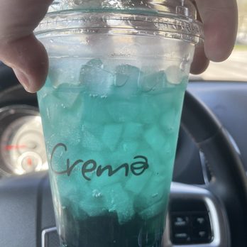 Crema Espresso Stand - Red Bull blue raspberry - Coffee & Tea Near Me - Cypress, Texas
