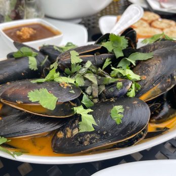 SEAK - Red curry mussels as appetizer, in my opinion red curry taste much better than green curry as a main course! Love it! - Vietnamese Near Me - Edgewater, New Jersey SEAK - Red curry mussels as appetizer, in my opinion red curry taste much better than green curry as a main course! Love it! - Vietnamese Near Me - Edgewater, New Jersey
