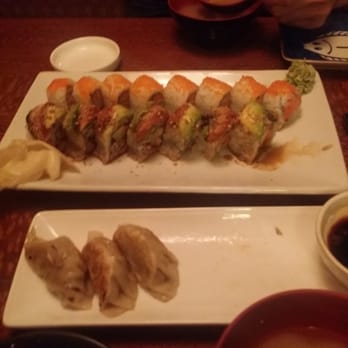 Banzai Sushi - Top to bottom: spicy tuna, suzy, gyoza - Sushi Bars Near Me - Denver, Colorado