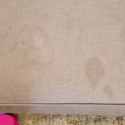 Before couch was cleaned