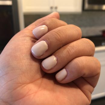 Anthem Nails - Edges were not fully painted and the nail tech didn't clean up any crooked lines. - Nail Salons Near Me - Henderson, Nevada