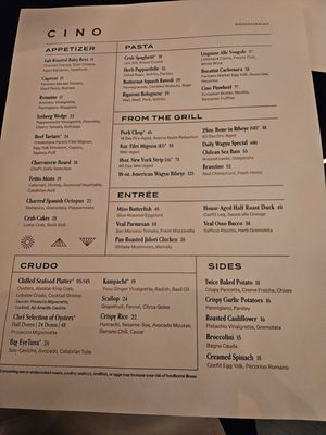 Menu photo 8 Cino Honolulu, HI