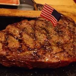 Thai & Turf - USA ribeye, perfectly medium rare, well marbled, very tender, juicy