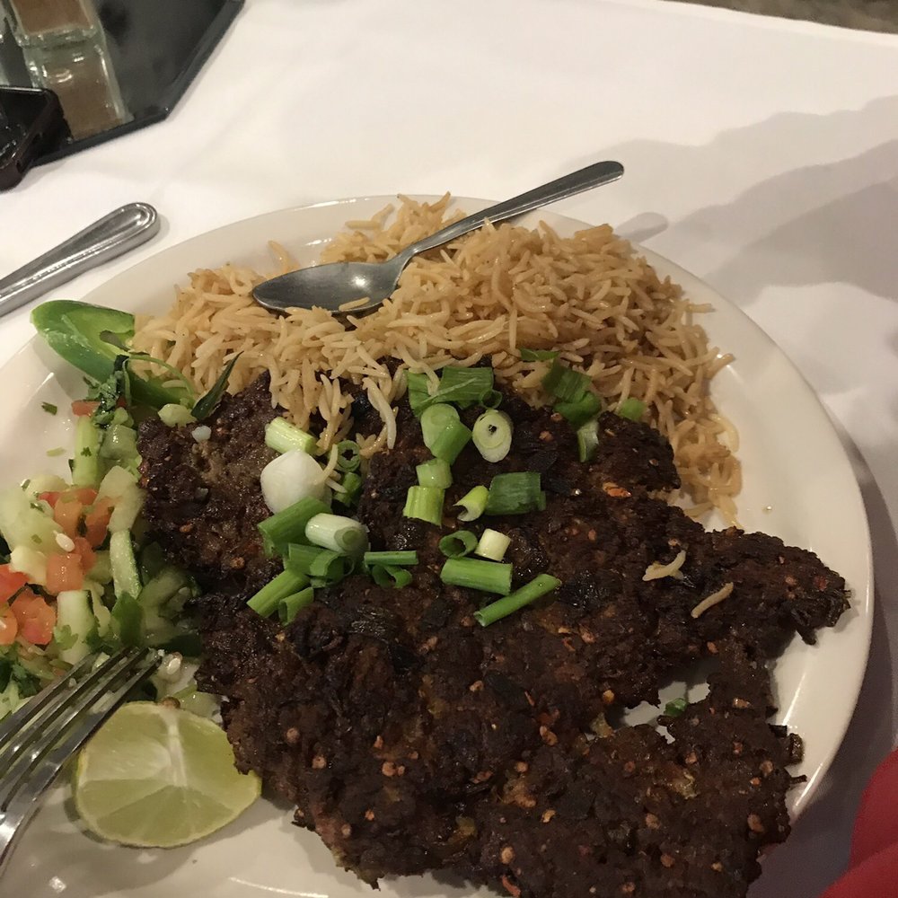 De Afghanan - Chapli Kabob. It had more spicy as flavor rather than heat which was nice. I agree with other reviews 4.5 out of 5. - Afghan Near Me - Tracy, California