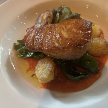 Chez Nous - Grouper. Actually exceptional. Nice crust. Underneath? Split emulsion and not sure the purpose of the dry potatoes and inedible - French Near Me - Charleston, South Carolina Chez Nous - Grouper. Actually exceptional. Nice crust. Underneath? Split emulsion and not sure the purpose of the dry potatoes and inedible - French Near Me - Charleston, South Carolina