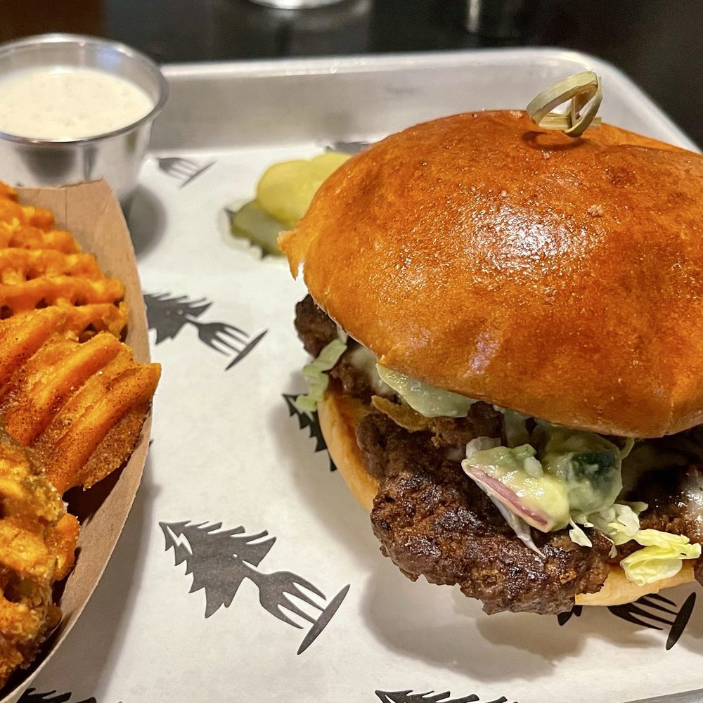Twisted Pine - El Guapo smash burger - Bars Near Me - Winston-Salem, North Carolina Twisted Pine - El Guapo smash burger - Bars Near Me - Winston-Salem, North Carolina