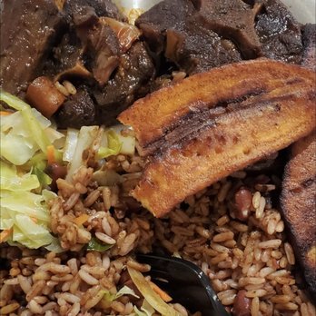 Jamaican Style Jerk - Oxtail cabbage rice and peas and plantain - Caribbean Near Me - Indianapolis, Indiana Jamaican Style Jerk - Oxtail cabbage rice and peas and plantain - Caribbean Near Me - Indianapolis, Indiana