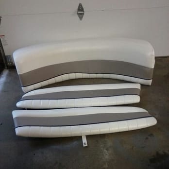 Myers Upholstery - A couple of finished marine seats - Auto Upholstery Near Me - Culver, Indiana Myers Upholstery - A couple of finished marine seats - Auto Upholstery Near Me - Culver, Indiana