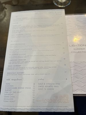 Menu photo 1 NC Coast Grill & Bar Kitty Hawk, NC Menu photo 1 NC Coast Grill & Bar Kitty Hawk, NC