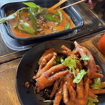 MaMa ToFu & More - Top: coconut snails Bottom - crispy chicken feet - Vietnamese Near Me - Davie, Florida
