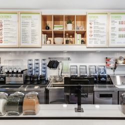 Pure Green - Menu board at Pure Green Lakeview