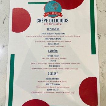 Crepe Delicious - a menu on a table - Creperies Near Me - Orlando, Florida Crepe Delicious - a menu on a table - Creperies Near Me - Orlando, Florida
