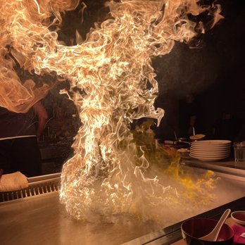 Katsu-ya of Japan - a fire breathing over a table - Sushi Bars Near Me - Appleton, Wisconsin
