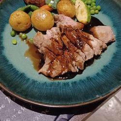 Mon rêve d'enfant - This is the lamb (fantastic), beef filet (so tender), and sweet scallops.