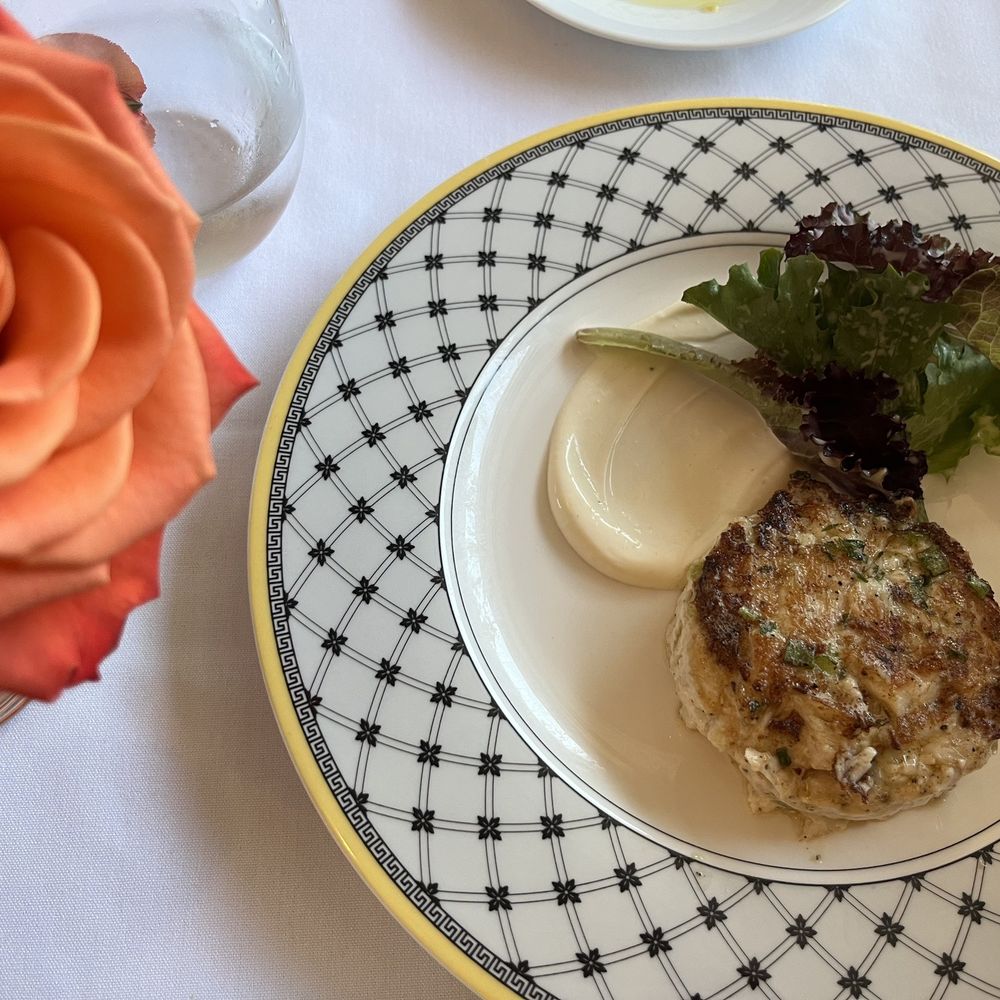 D'Floret - Sauteed Tian of Crab , Thyme - New American Near Me - Lambertville, New Jersey D'Floret - Sauteed Tian of Crab , Thyme - New American Near Me - Lambertville, New Jersey