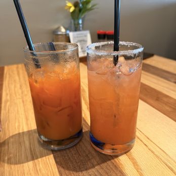 HomeGrown - Des Moines - Sunrise juice and homemade strawberry lemonade - Breakfast & Brunch Near Me - Des Moines, Iowa