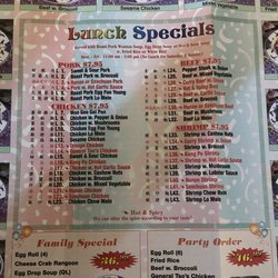Great Wall Chinese Restaurant - Menu