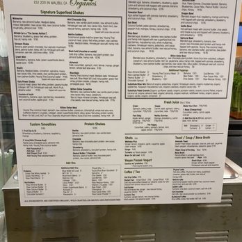Sunlife Organics - Menu (should have gotten a photo but once you order they will have you pick it up at the outside window) - Juice Bars & Smoothies Near Me - Malibu, California Sunlife Organics - Menu (should have gotten a photo but once you order they will have you pick it up at the outside window) - Juice Bars & Smoothies Near Me - Malibu, California