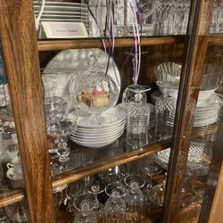 Darla's Oray of Shine - China cabinet cleaned by Darla's oral of shine