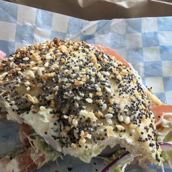 Brooklyn Bagel Bakery - Everything bagel & Bagel Sandwich - Garden Veggie (v) - Bagels Near Me - Los Angeles, California Brooklyn Bagel Bakery - Everything bagel & Bagel Sandwich - Garden Veggie (v) - Bagels Near Me - Los Angeles, California