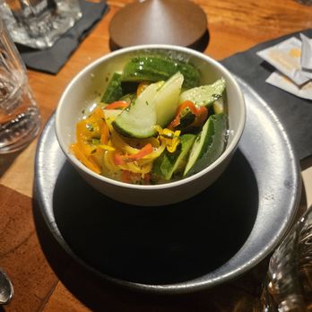 The Monroe - Cucumber side. Yummy - New American Near Me - Orlando, Florida