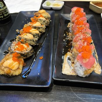 Sushi Joint - Left Fantastic Roll Right Sunrise Roll - Sushi Bars Near Me - Norwalk, California Sushi Joint - Left Fantastic Roll Right Sunrise Roll - Sushi Bars Near Me - Norwalk, California