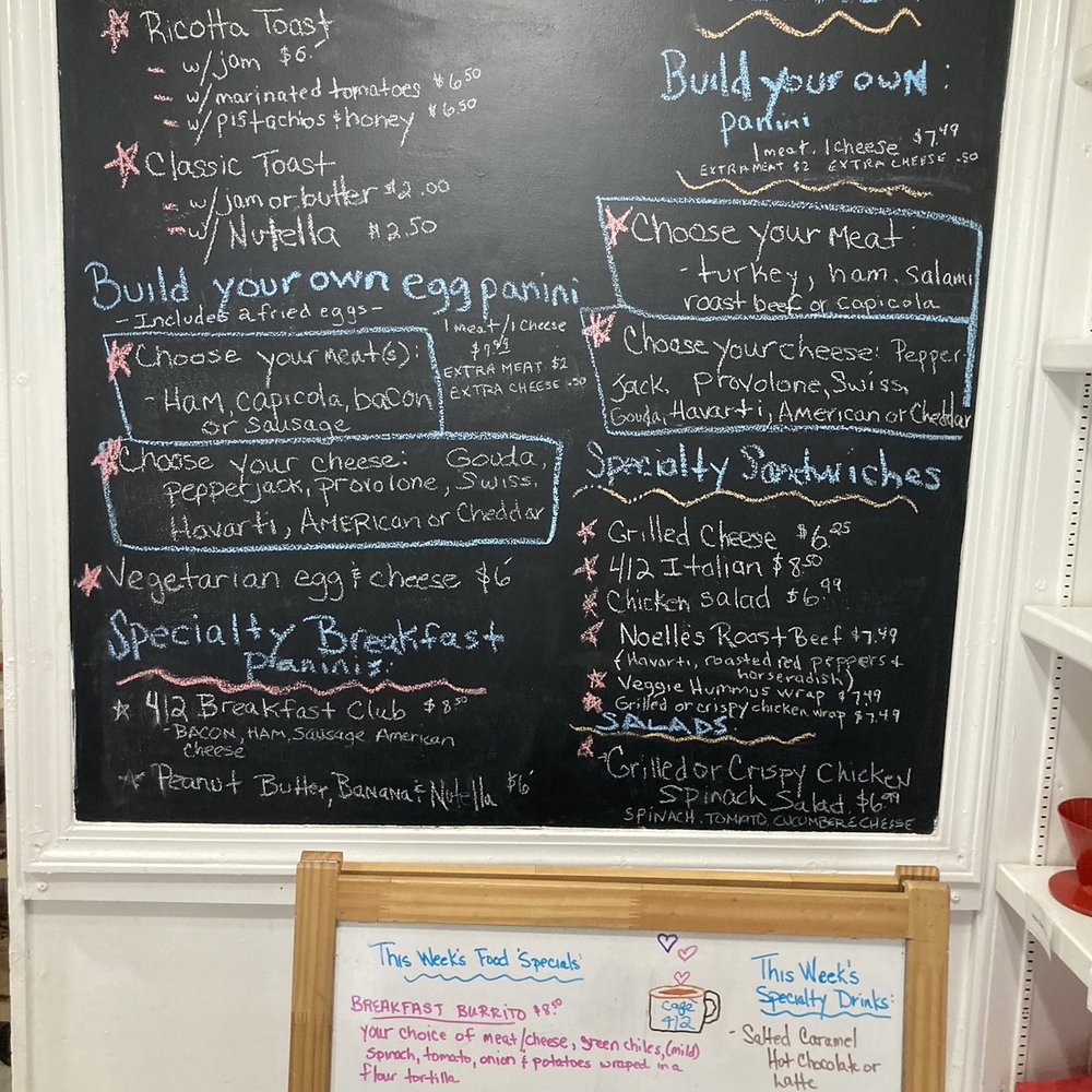 Café 412 - Menu 2/13/2022 - Coffee & Tea Near Me - Pittsburgh, Pennsylvania Café 412 - Menu 2/13/2022 - Coffee & Tea Near Me - Pittsburgh, Pennsylvania