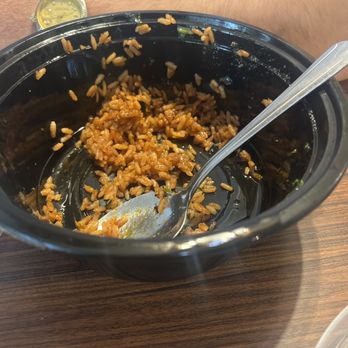 Triumph African Restaurant - Jollaf rice no meat (aftermath) - African Near Me - Fresno, California