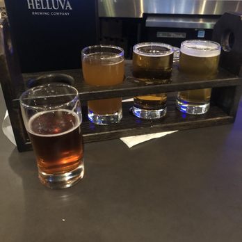 HELLUVA Brewing Company - Beer flight - Brewpubs Near Me - Chandler, Arizona