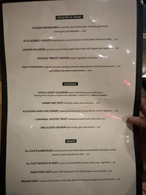 Menu photo 2 Cola's Columbia, SC