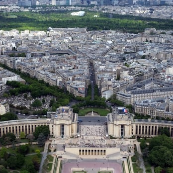 La Tour Eiffel - View from the top looking northwest - Landmarks & Historical Buildings Near Me - Paris, 75 La Tour Eiffel - View from the top looking northwest - Landmarks & Historical Buildings Near Me - Paris, 75