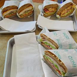 Three sandwiches for the family! Three sandwiches for the family!