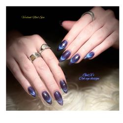 Verdant Nail Spa - Galaxy cat eye