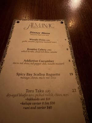 Menu photo 3 Almanac Philadelphia, PA Menu photo 3 Almanac Philadelphia, PA