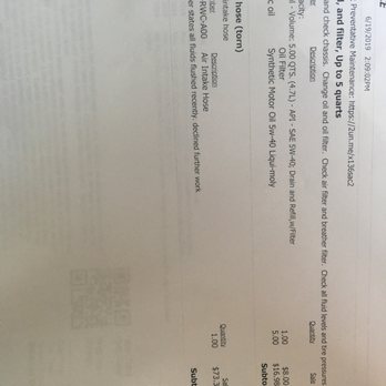 Funk Bros Auto - Page 1 of final invoice. Hose: $73 (higher than estimate) - Auto Repair Near Me - Los Angeles, California Funk Bros Auto - Page 1 of final invoice. Hose: $73 (higher than estimate) - Auto Repair Near Me - Los Angeles, California