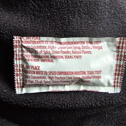 Richmond Beach Rehab - Another list of ingredients from their fake ketchup packet.