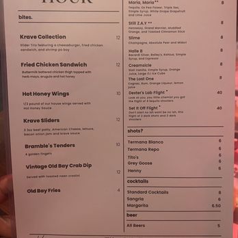 Krave Restaurant & Lounge - Happy Hour Menu - Lounges Near Me - Washington, DC, District of Columbia