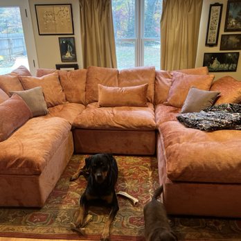 Joybird - Bryant U Bumper Sectional in Plush Terra Rose pet friendly! - Furniture Stores Near Me - Washington, DC, District of Columbia