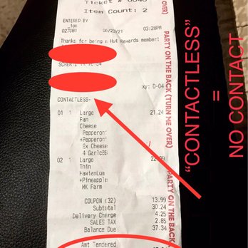 Pizza Hut - PAID IN FULL & REQUESTED CONTACTLESS DELIVERY - Pizza Near Me - Schertz, Texas