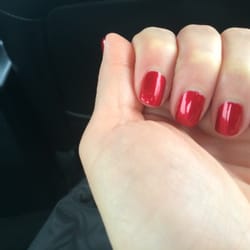 My festive red nails by Don