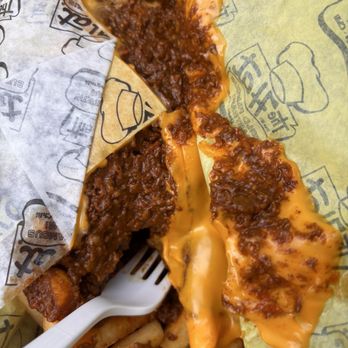 The Hat - Chili Cheese Fries w/American Cheese - Fast Food Near Me - Rancho Cucamonga, California The Hat - Chili Cheese Fries w/American Cheese - Fast Food Near Me - Rancho Cucamonga, California