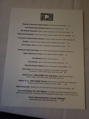 Menu photo 8 Dinner for Two Santa Fe, NM
