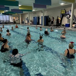 Schaumburg Tennis Plus - Group fitness taking place at our indoor pool at Schaumburg Tennis Plus.