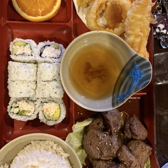 Umi Sushi & Grill - D5. Filet Mignon Bento (6oz.) - Sushi Bars Near Me - Arlington, Texas Umi Sushi & Grill - D5. Filet Mignon Bento (6oz.) - Sushi Bars Near Me - Arlington, Texas