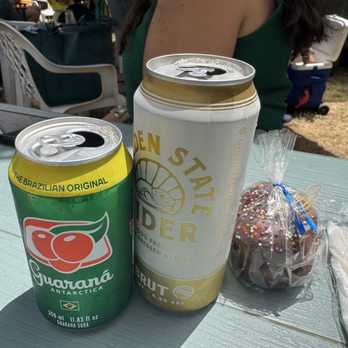 Casa Do Petisco - Guarana and Golden State Cider, pao de mel - Brazilian Near Me - Berkeley, California