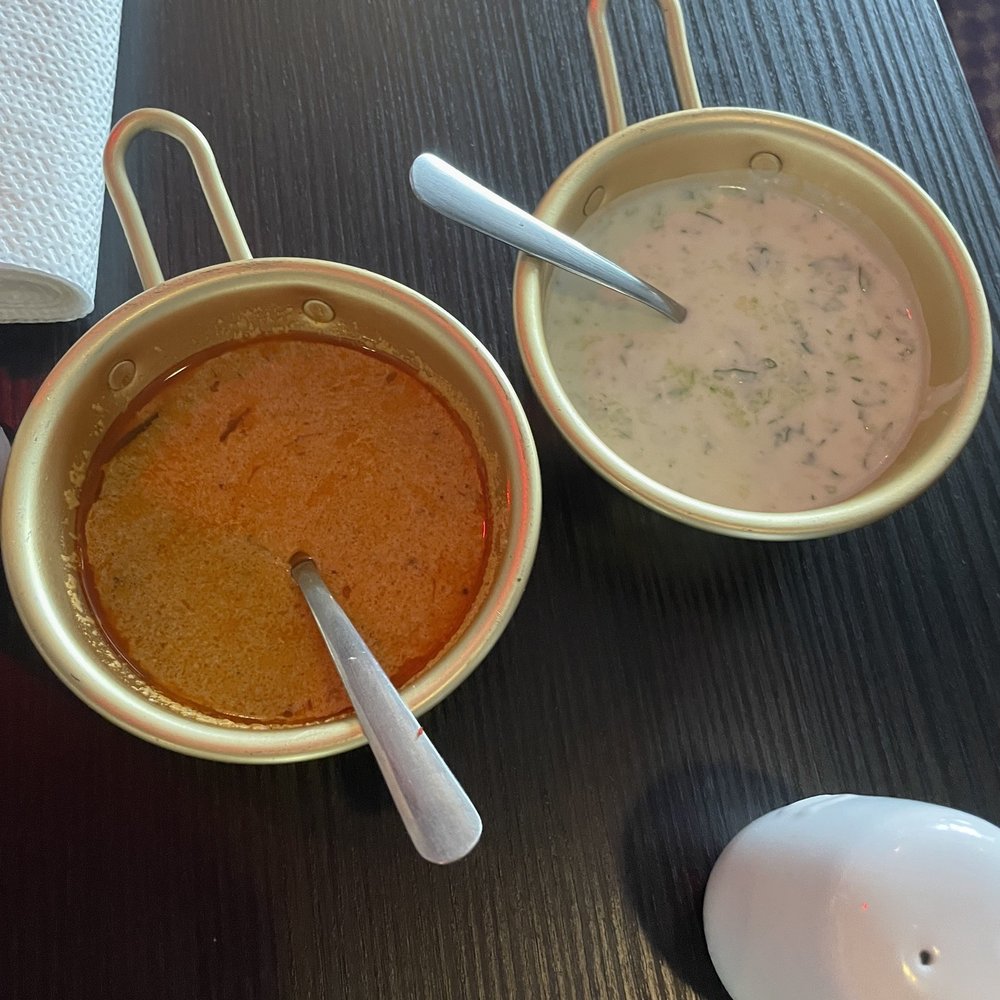 Hyderabad House - Mirchi ka salan and raita - Indian Near Me - Chicago, Illinois
