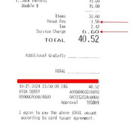 Check your receipts folks! Check your receipts folks!