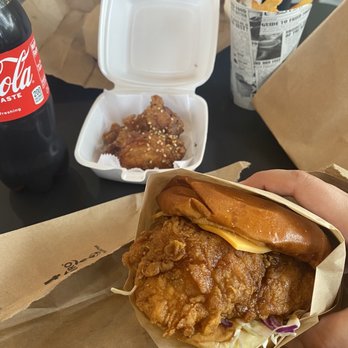 Chick N Roll - Chick N Roll soy garlic sandwich with two soy garlic wings - Chicken Wings Near Me - Chesapeake, Virginia Chick N Roll - Chick N Roll soy garlic sandwich with two soy garlic wings - Chicken Wings Near Me - Chesapeake, Virginia
