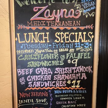 Zayna Mediterranean - Lunch specials - Mediterranean Near Me - Tucson, Arizona Zayna Mediterranean - Lunch specials - Mediterranean Near Me - Tucson, Arizona