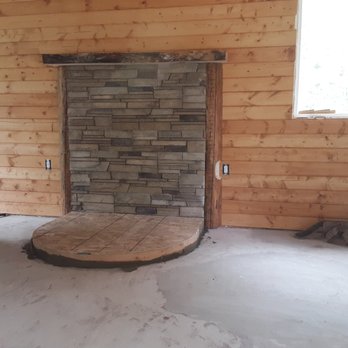 Cutting Edge Creations - Fireplace Rock work and mantle tongue and groove backing install - Decks & Railing Near Me Cutting Edge Creations - Fireplace Rock work and mantle tongue and groove backing install - Decks & Railing Near Me